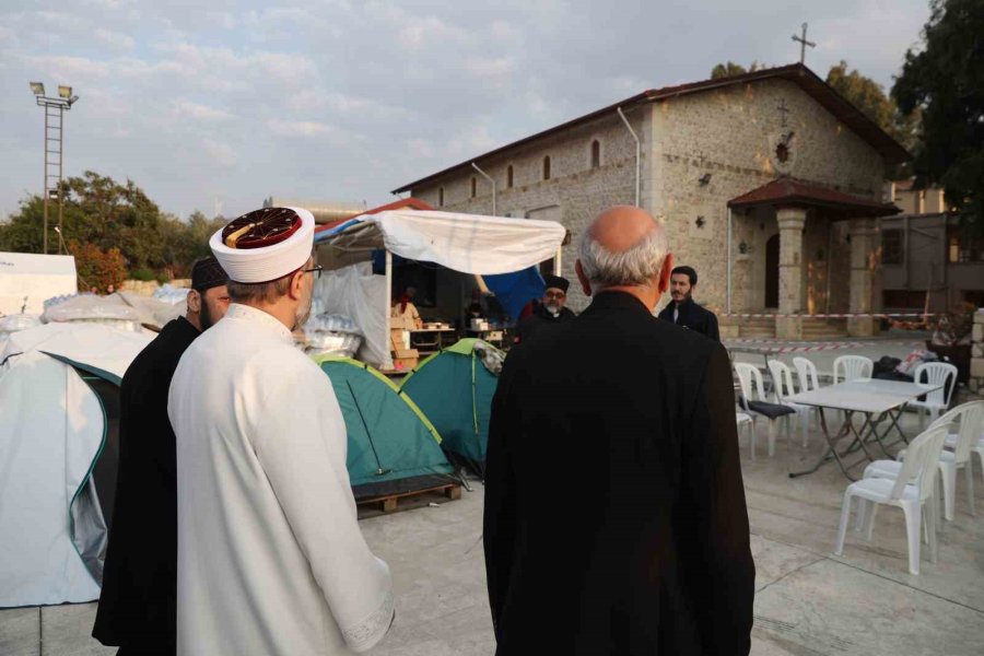Diyanet İşleri Başkanı Erbaş’tan Hatay’da Saint İlyas Rum-ortodoks Kilisesine Ziyaret