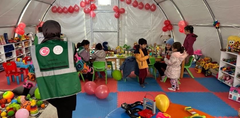 Köy Yaşam Merkezi Çadıra Kuruldu, Anne Ve Çocuklar Hayata Döndü