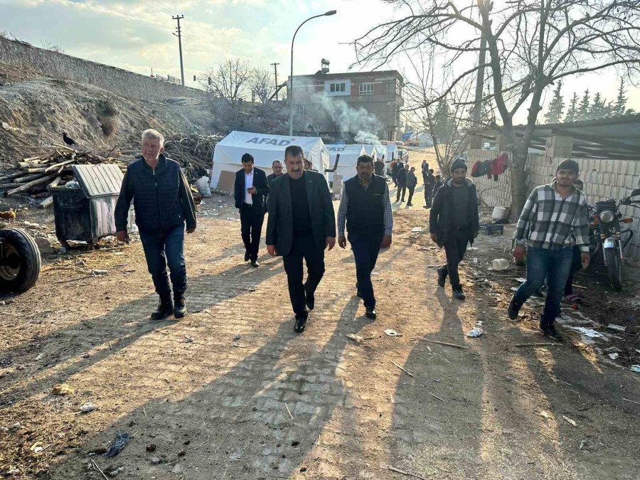 Tüdkiyeb Genel Başkanı Nihat Çelik Afet Bölgesinde İncelemelerde Bulundu