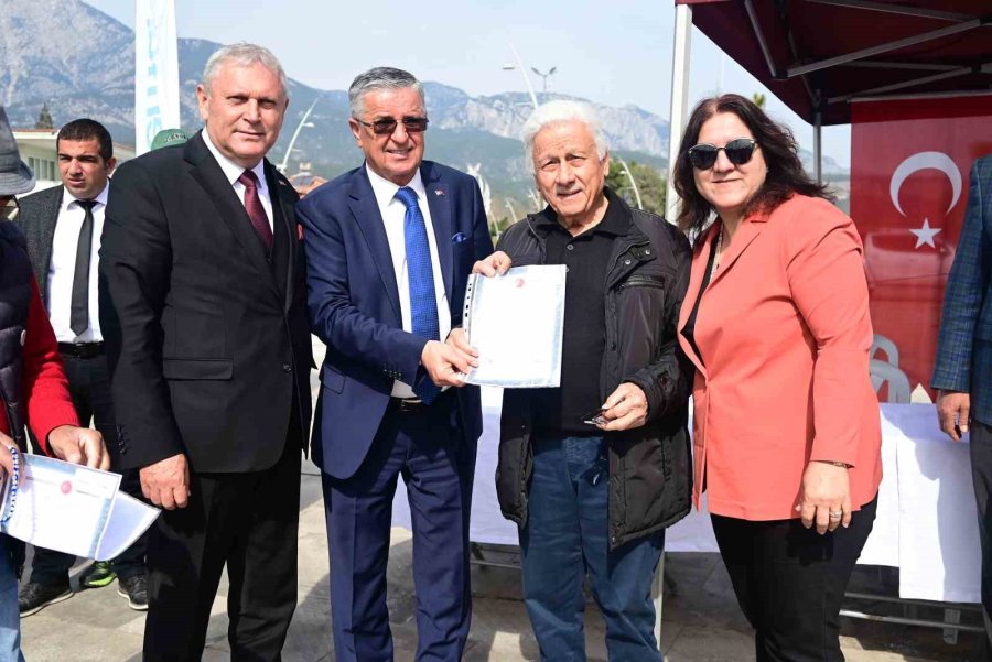 Tekirova Halkı 37 Yıl Sonra Tapularına Kavuştu