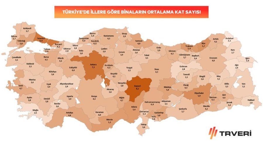 Eskişehir’deki Binaların Ortalama Kat Sayısı Belli Oldu