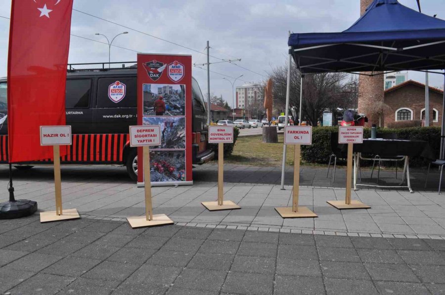 Dak Deprem Haftası Bilgilendirme Standı Kuruldu