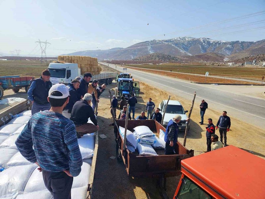 Konyaaltı’ndan Deprem Bölgesine Yem Ve Saman Desteği