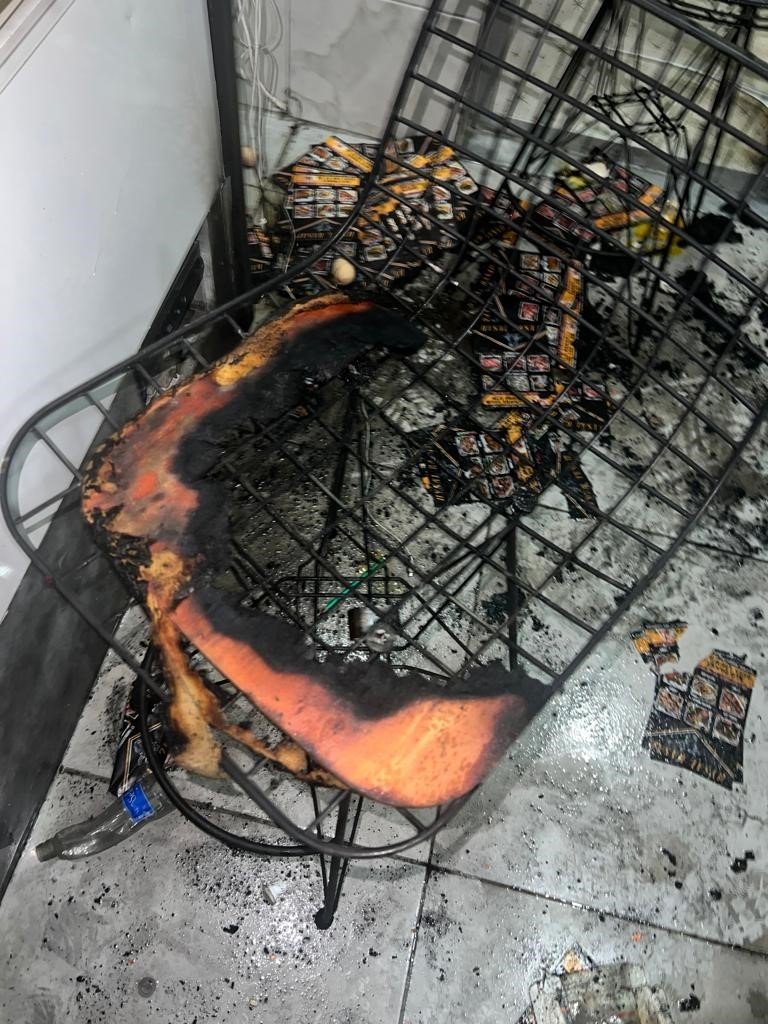 Kasap Dükkanının Kundaklanması Kamerada