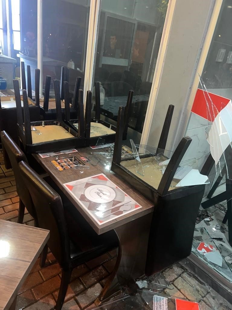 Kasap Dükkanının Kundaklanması Kamerada