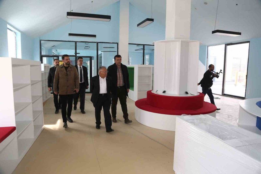 Başkan Büyükkılıç, Çocuk Kütüphanesi Ve Müzik Okulu Projesi’ni İnceledi