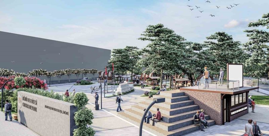 İnönü Belediyesi’nden Cumhur Meydanı Ve Park Projesi
