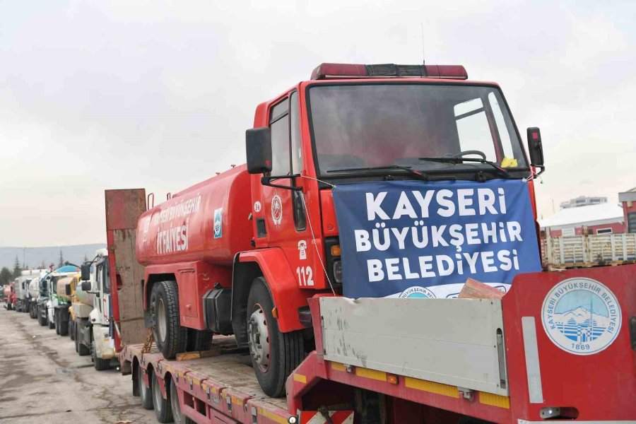 Kayseri’den Sel Bölgesine 11 Araç Uğurlandı