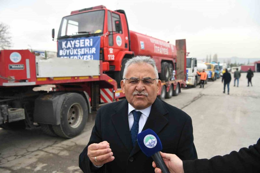 Kayseri’den Sel Bölgesine 11 Araç Uğurlandı