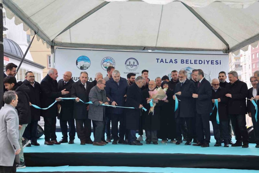 Talas Büyükperdah Camii Yoğun Katılımla Açıldı