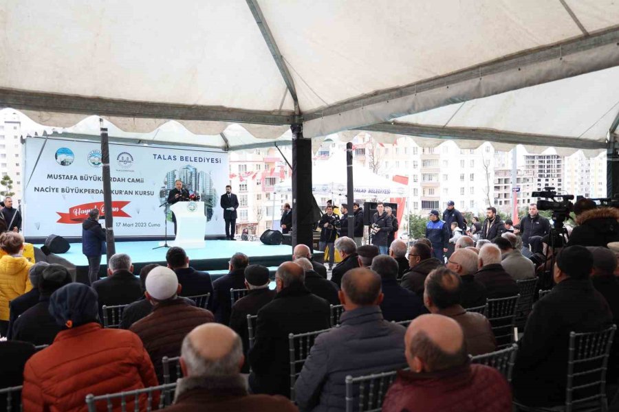 Talas Büyükperdah Camii Yoğun Katılımla Açıldı