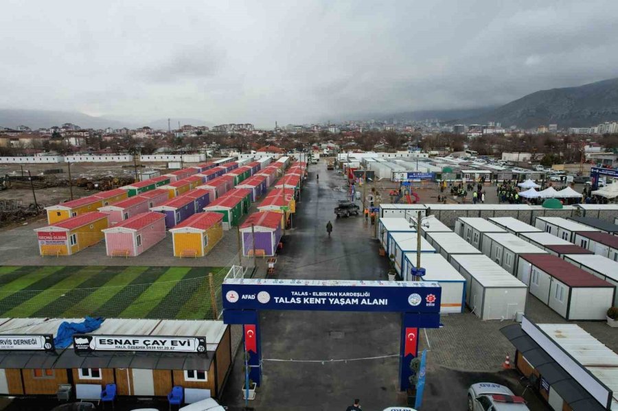 Talas Elbistan’a Konteyner Kent Kurdu