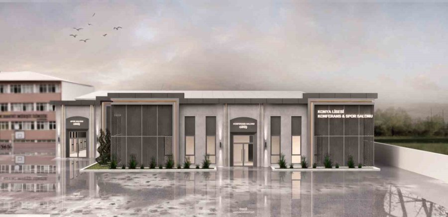 Başkan Altay, Tarihi Konya Lisesi Konferans Ve Spor Salonu İnşaatını İnceledi