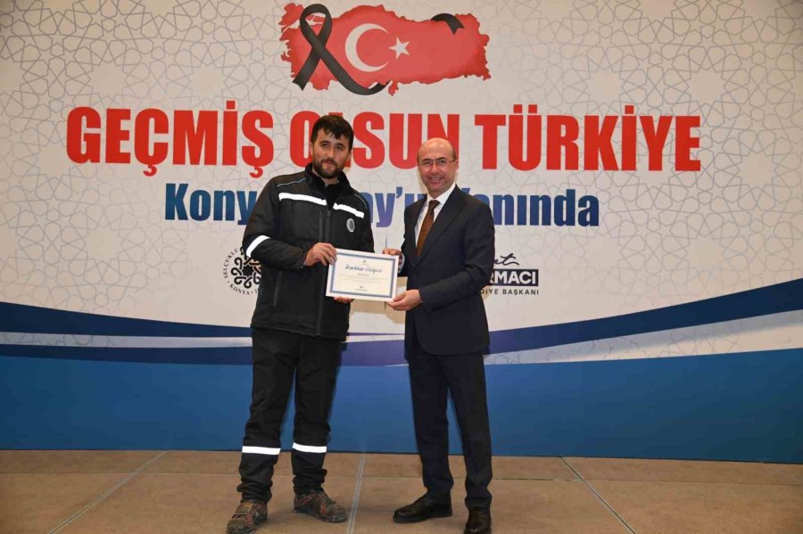 Selçuklu Belediyesinden Afet Bölgesinde Görev Alan Personele Vefa