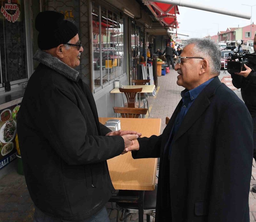 Başkan Büyükkılıç’tan Doğu Garajı Esnafına Ziyaret