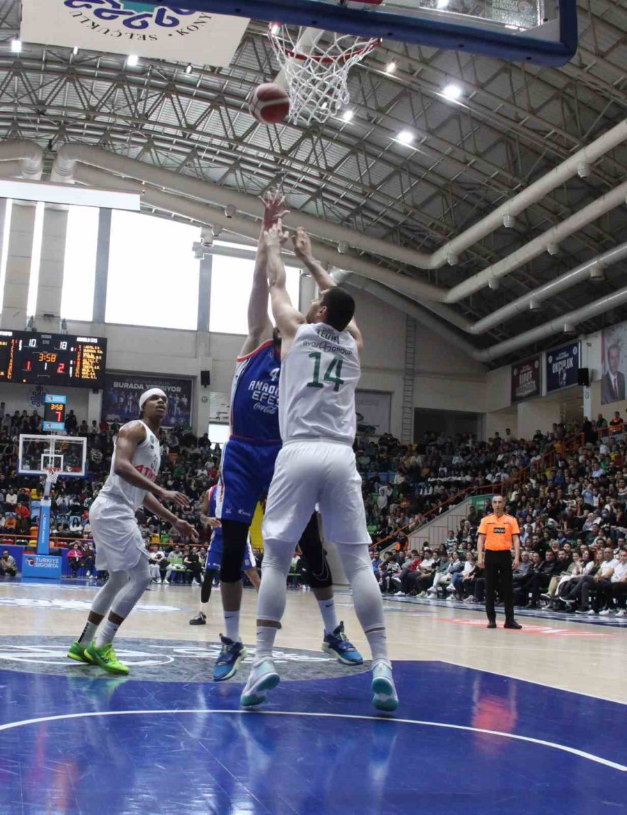 Basketbol Süper Ligi: Konyaspor: 83 - A.efes: 99