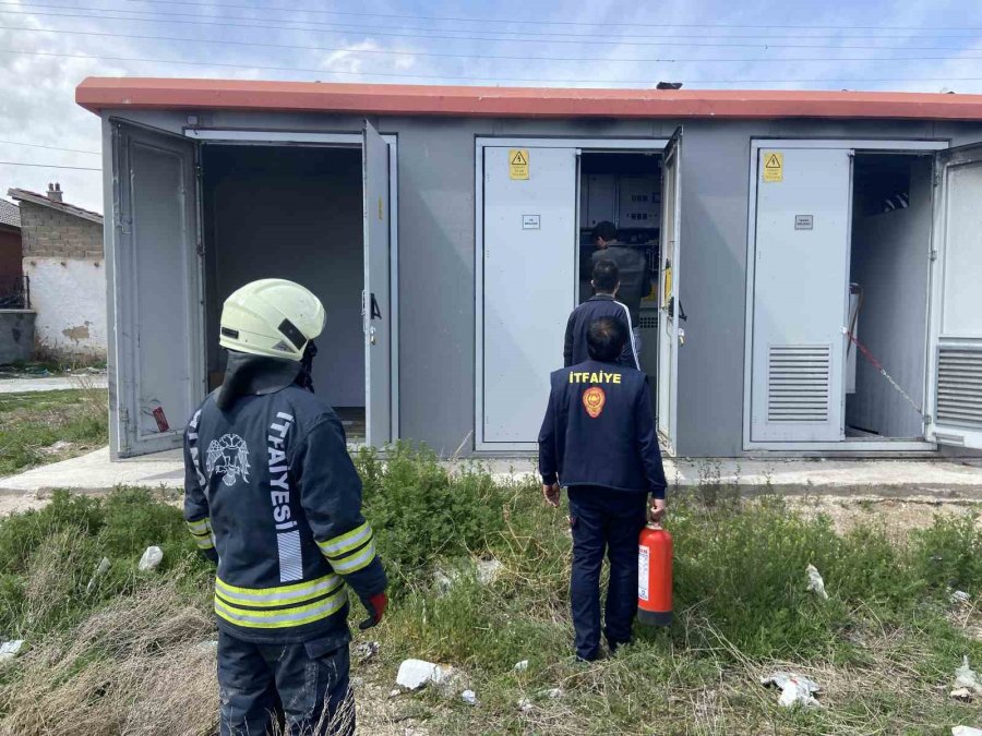 Konya’da Trafo Yangını