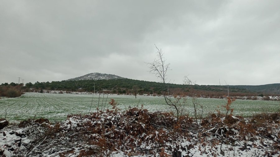 Kar Yağışı Doğada Güzel Görüntüler Oluşturdu