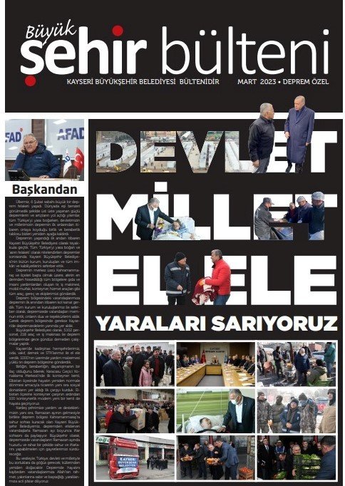 Büyükşehir Bülteni “deprem Özel” Sayısı Yayında