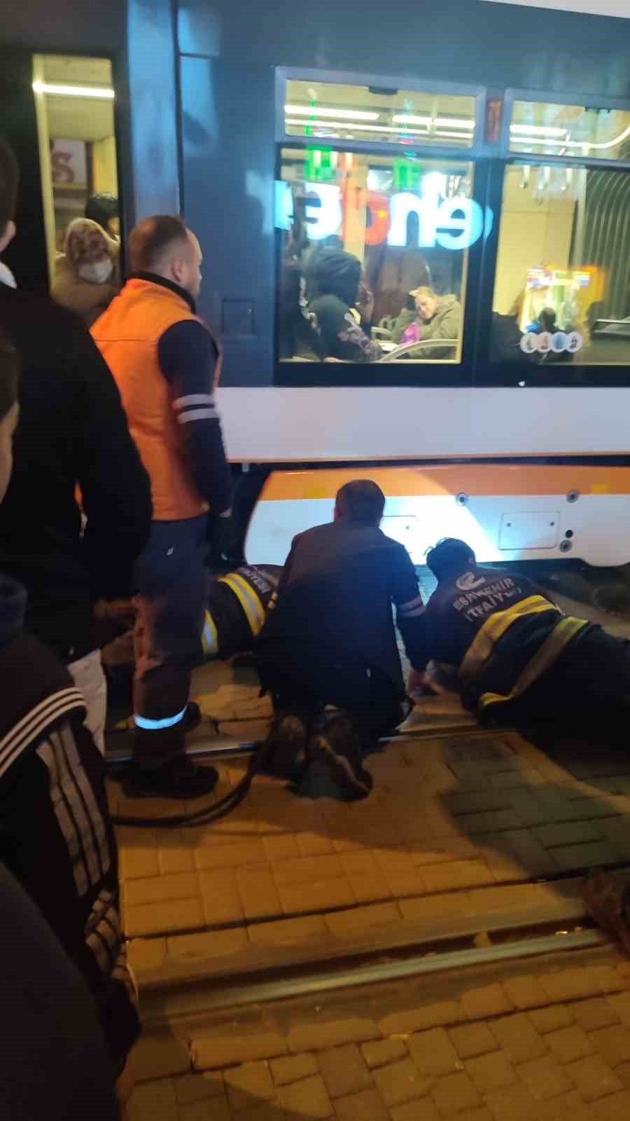 Eskişehir’de İki Köpek Tramvay Altında Kaldı