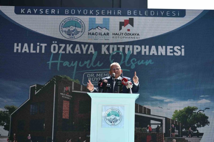 Başkan Büyükkılıç, 10’uncu Kütüphaneyi Açtı, Yeni Kütüphanelerin Müjdesini Verdi