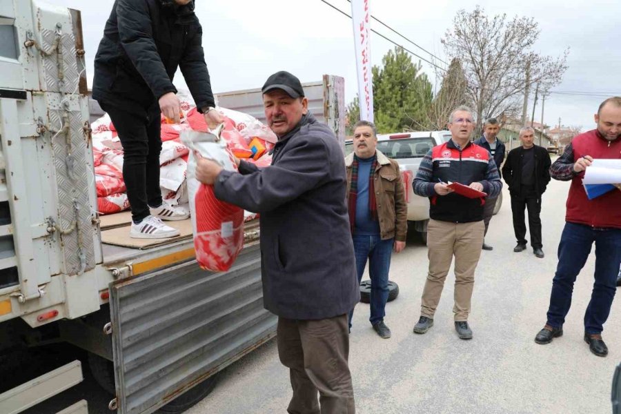Çifteler’e Yüzde 70’i Hibe Ayçiçeği Tohumu Dağıtıldı