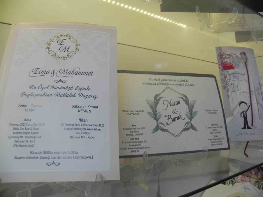 Davetiye Satıcıları Düğün Sezonundan Umutlu