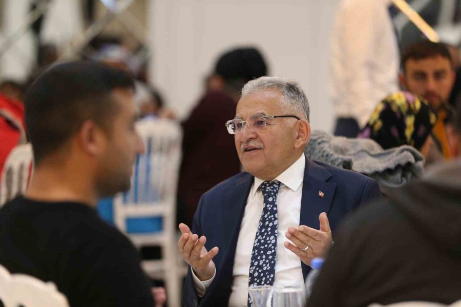 Başkan Büyükkılıç: "önemli Olan Bir Gönül Sofrası Oluşturmak"
