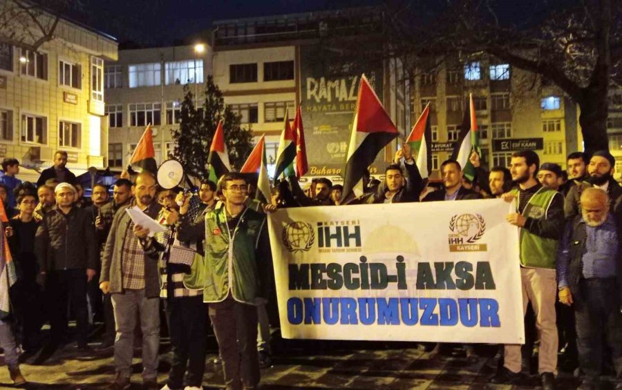 Kayseri’de İsrail Terörü Lanetlendi