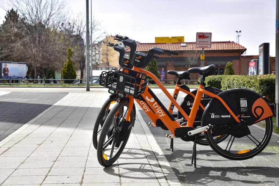Tepebaşı Belediyesi’nden İstasyondan Bağımsız Elektrikli Bisiklet, ’tripy’