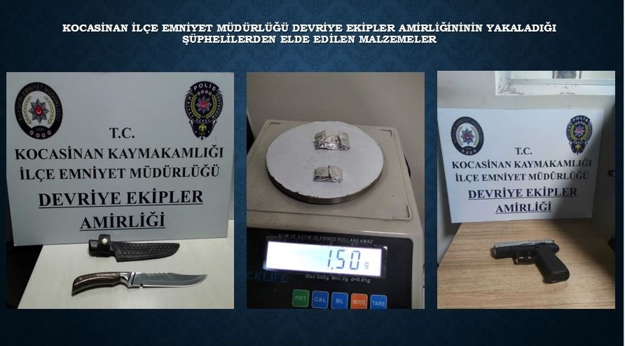 Kocasinan İlçe Emniyet Müdürlüğü Ekipleri 33 Olay Aydınlattı