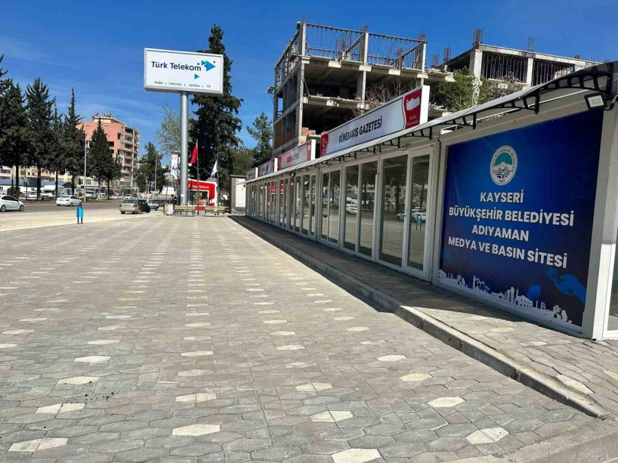Kayseri Büyükşehir’in "adıyaman Konteyner Basın Sitesi" Tamamlandı