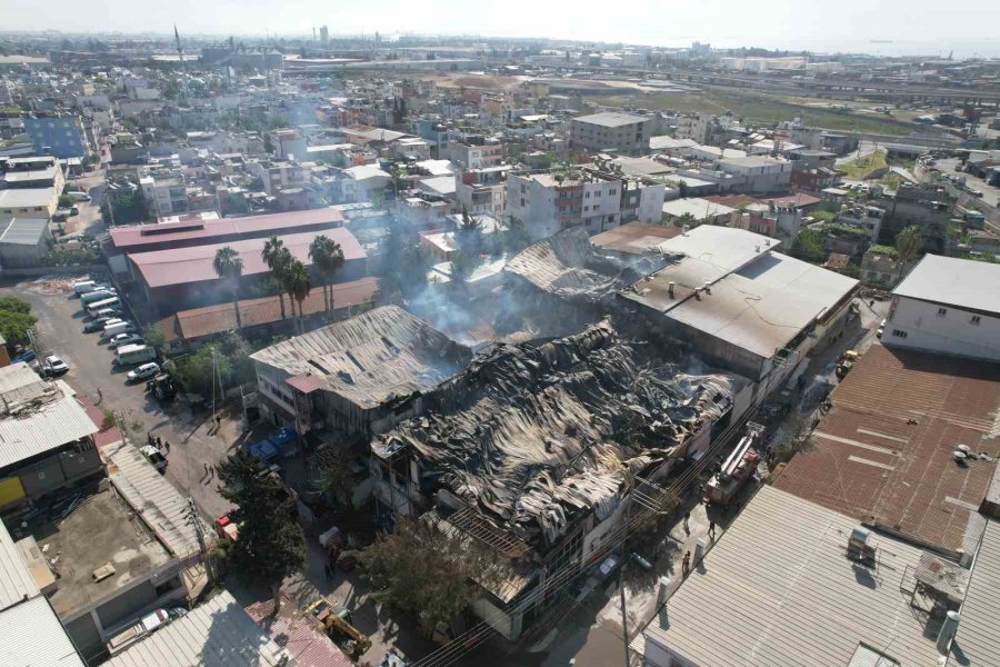 Mersin’deki Yangın Yeri Dron İle Görüntülendi