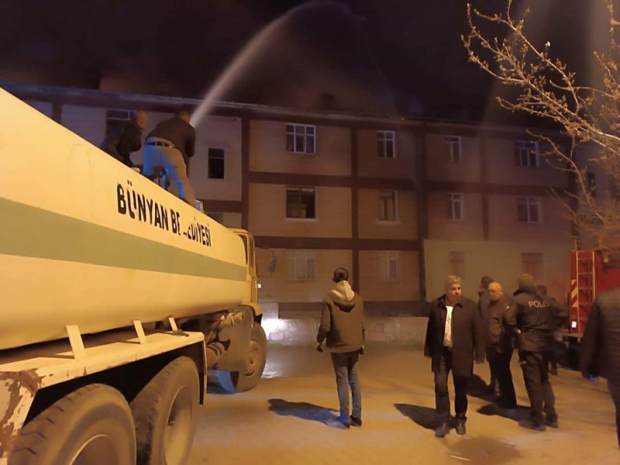 Bünyan’da Korkutan Yangın