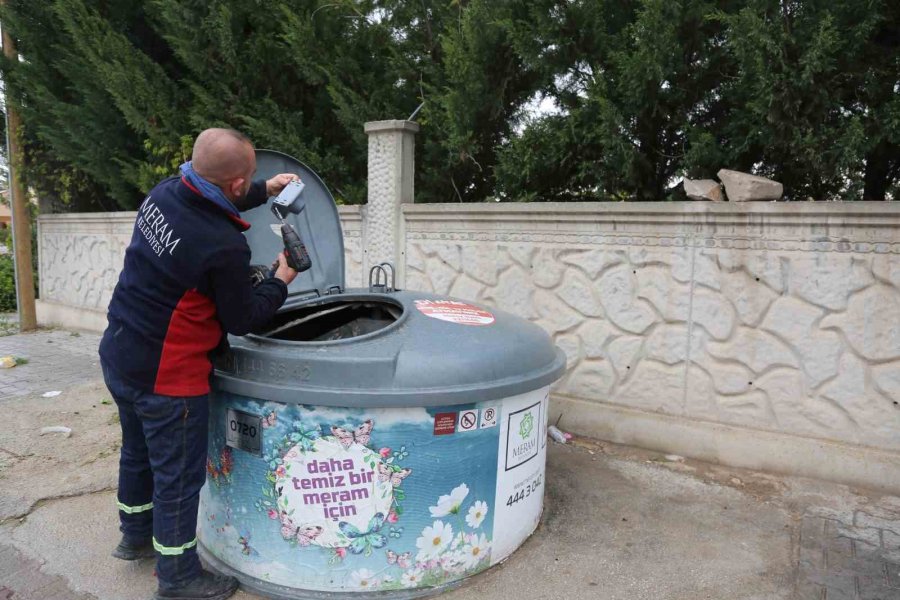 Meram’da Akıllı Çöp Konteynerleri Tüm İlçede Yaygınlaşıyor