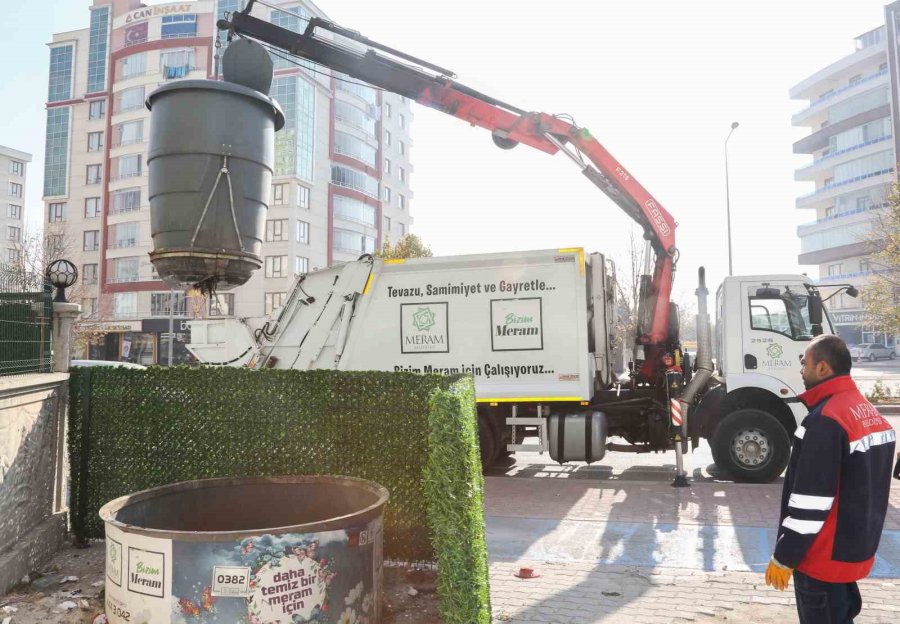 Meram’da Akıllı Çöp Konteynerleri Tüm İlçede Yaygınlaşıyor