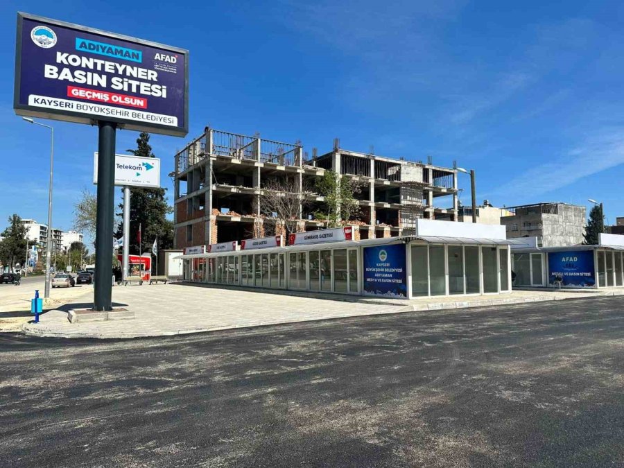 Büyükkılıç’a "adıyaman Konteyner Basın Sitesi" Teşekkürü