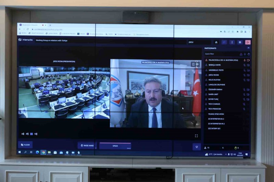 Başkan Palancıoğlu Avrupa Birliği Toplantısı’nda Türkiye’yi Temsil Etti