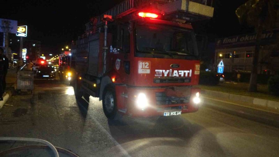 Alev Topuna Dönen Palmiye Ağaçları Korku Dolu Anlar Yaşattı