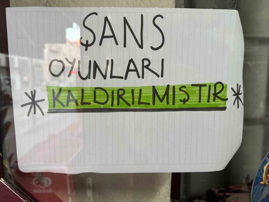 Çocuklarının Rızkını Kumara Yatıranlara Üzülen Esnaf Şans Oyunlarını Kaldırdı
