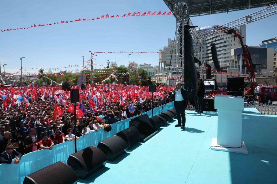 Başkan Büyükkılıç, Büyük Kayseri Mitingi’nde Konuştu