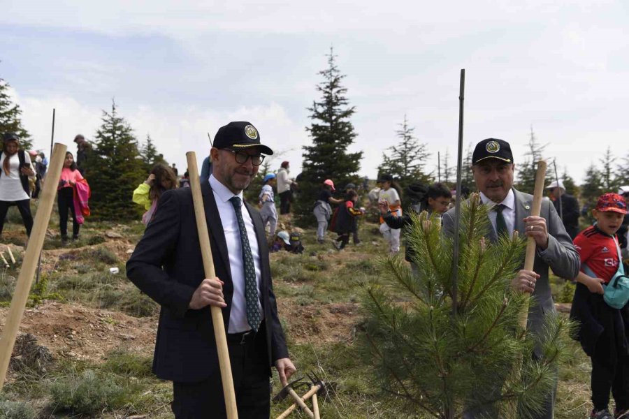 3 Kuşaktan Öğrenciler Birlikte Bin Fidan Dikti