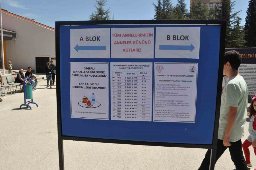 Bu Okulda Oy Kullanmaya Gelenler Sürprizle Karşılaştı