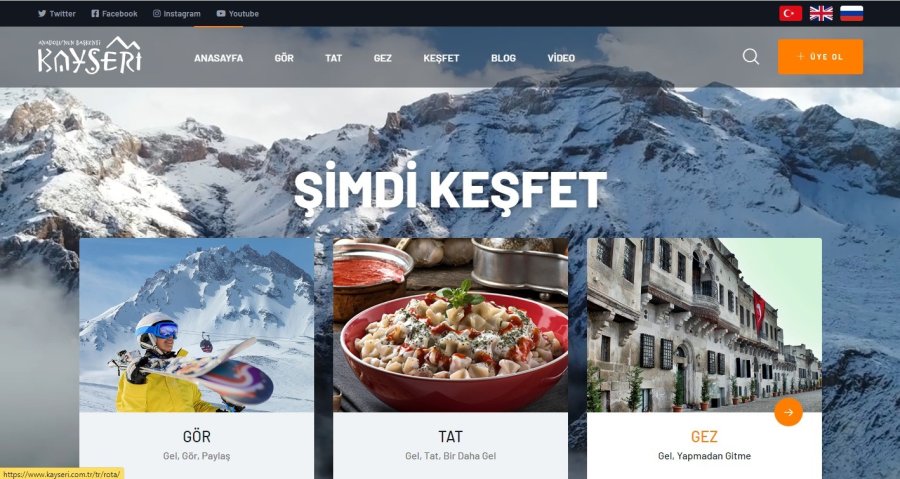 Kayseri Turizmi Tek Adreste Toplandı