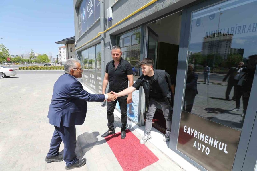 Büyükkılıç’tan Bekir Yıldız Bulvarı Esnafına Ziyaret