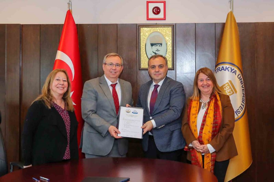 Erü İle Trakya Üniversitesi Arasında İşbirliği Protokolü İmzalandı