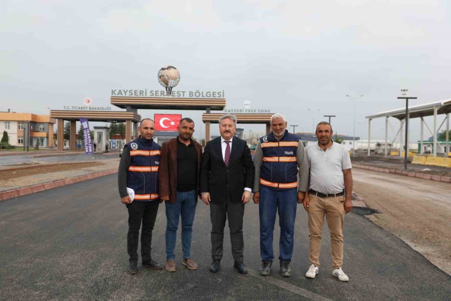 Kayseri Serbest Bölge’ye 1 Kilometrelik Yeni Yol Yapıldı