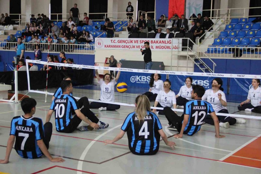 Bedensel Engelliler Oturarak Voleybol Türkiye Şampiyonası, Karaman’da Başladı