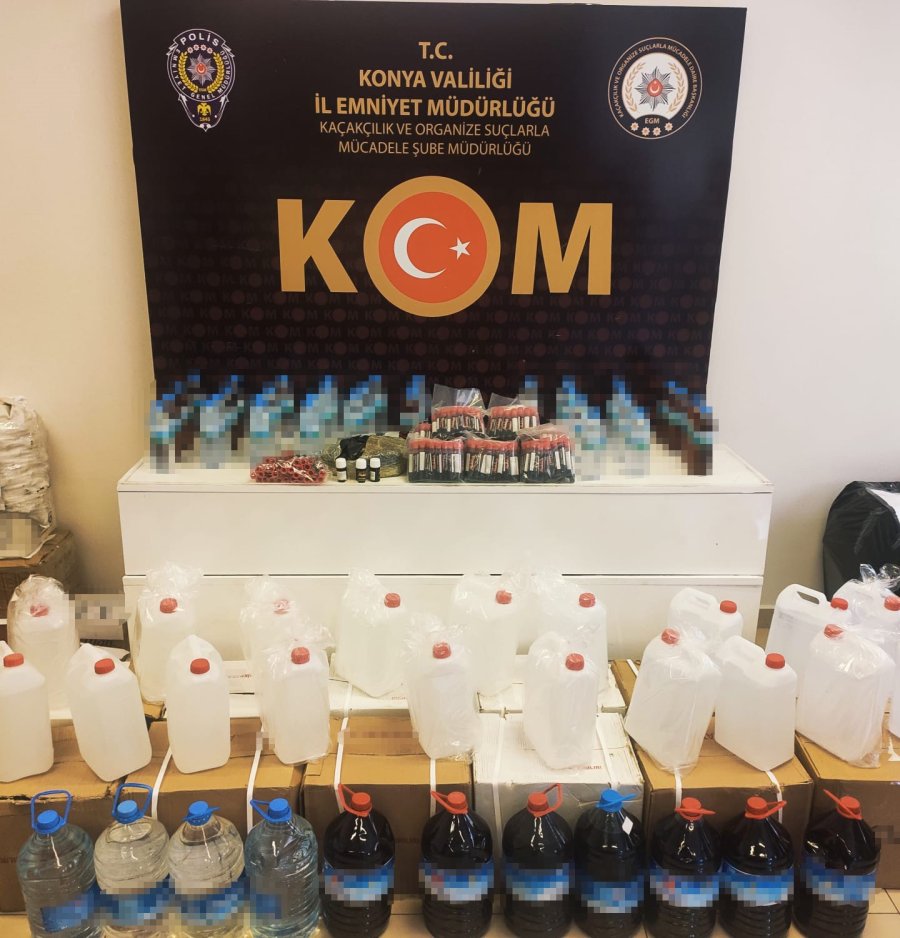 Sahte Alkol Üreten Baba Ve 2 Oğlu Yakalandı