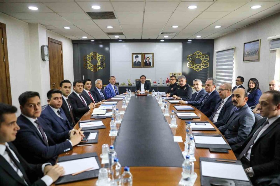 Seçim Güvenliği Toplantısı Vali Çiçek Başkanlığı’nda Gerçekleştirildi